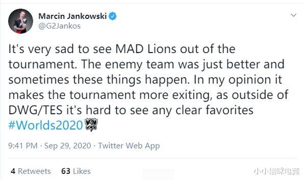 g2|MAD创四大赛区耻辱纪录！队员表情绝望各赛区炸锅发文嘲讽，G2教练又整活了