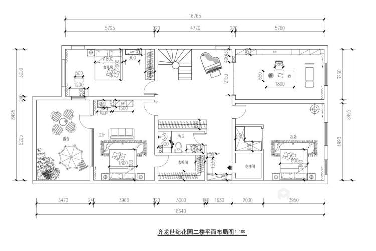 |260平齐龙世纪花园美式风格