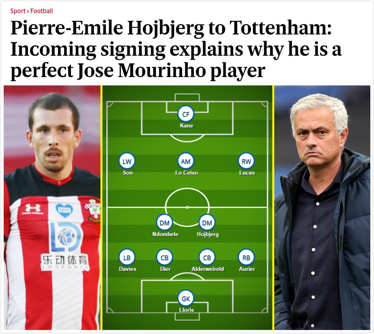 穆里尼奥|穆里尼奥找对人了 霍伊别尔：我不怕担责任 我会让队友变得更好