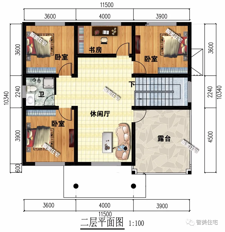 『』带堂屋设计的二层小别墅,外观布局都很相似,每栋造价23万