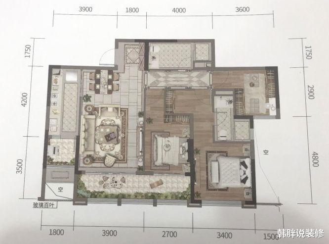 []老婆坚持买恒大精装房，121㎡三室两厅，不褒不贬，效果简洁清新
