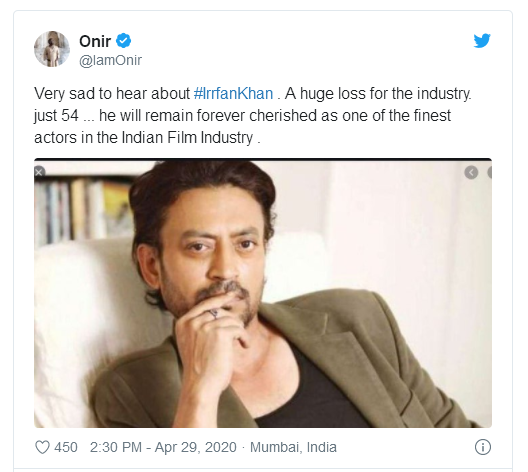 「伊尔」印度巨星伊尔凡·可汗去世,三天前才送走母亲