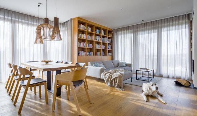 ：白色和原木色的碰撞，让75平小户型空间显得清新自然，太舒适了