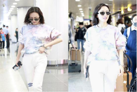 短发|王鸥也被这款短发害惨了，一身运动装走机场，发型却像社区大姐