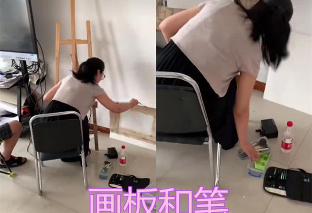「美术」给美术生上课有多难？笔是假的，凳子是假的，老师：放过我行吗