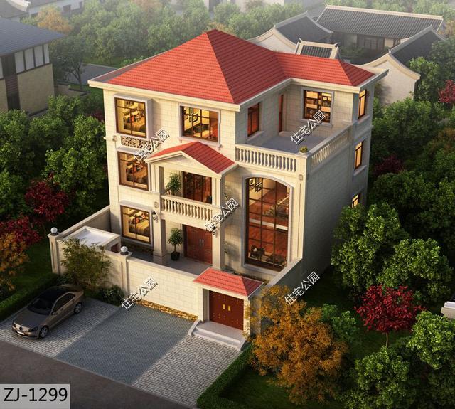 |13×10米农村别墅，后墙不开窗还有两个厨房餐厅，这样设计是为啥