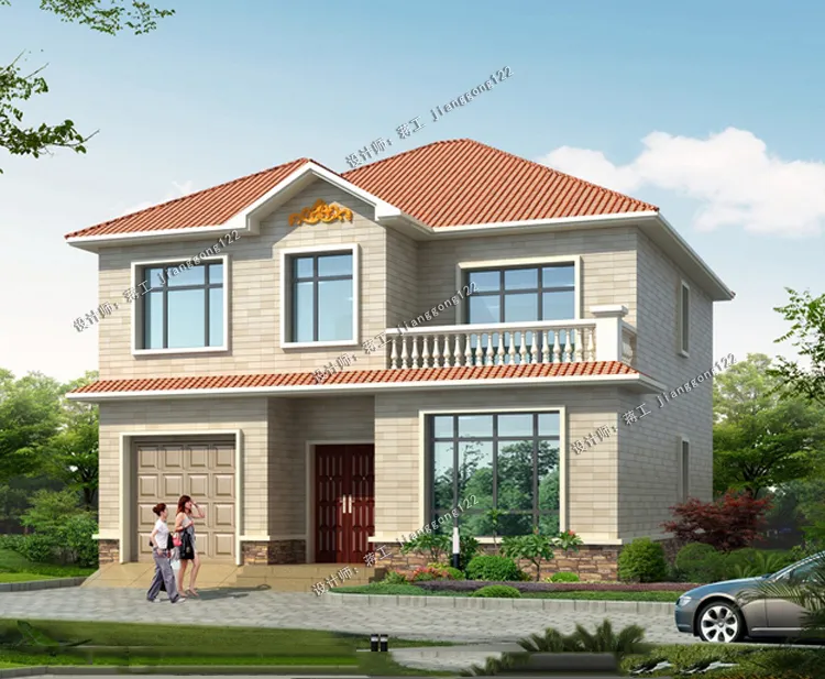 「」3款二层农村小别墅，款款带车库，统统只要28万