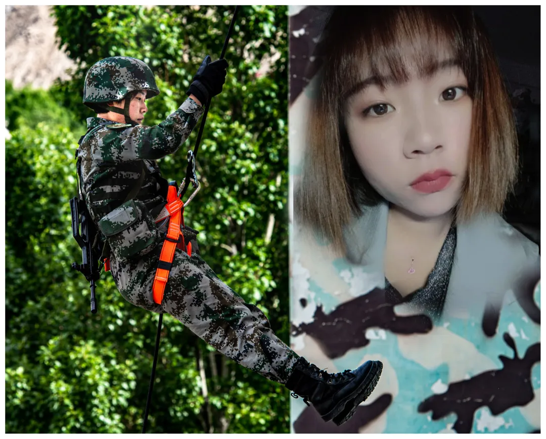 西藏军区@真女神！女兵晒入伍前后对比照