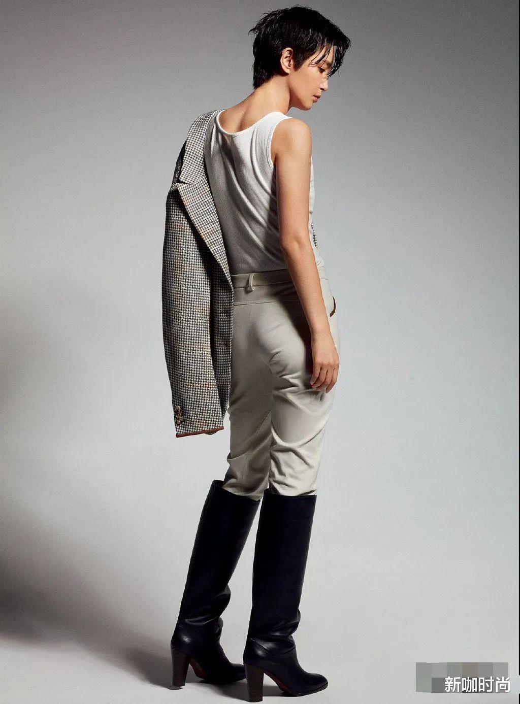 【李冰冰】李冰冰剪短发穿男装，“女人味”荡然无存，荷尔蒙爆棚