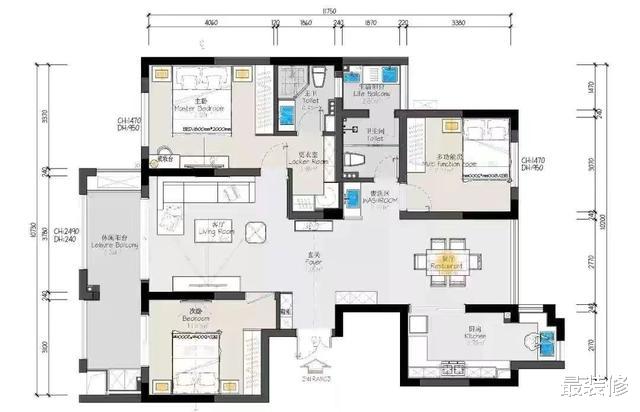 @120平北欧风格装修，客厅清新淡雅，看一眼就被深深迷住！