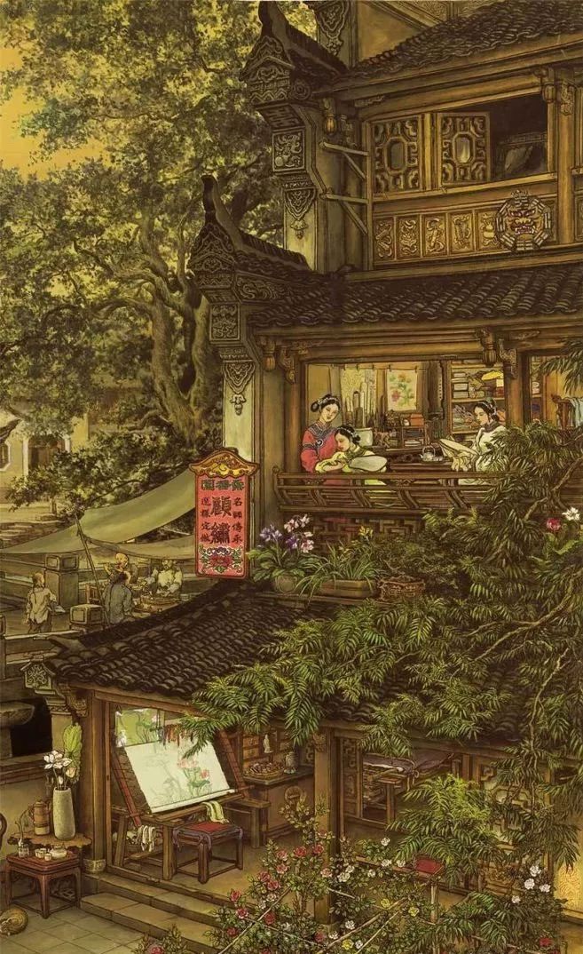 国际艺术大观 江南民国风情图，超级震撼！
