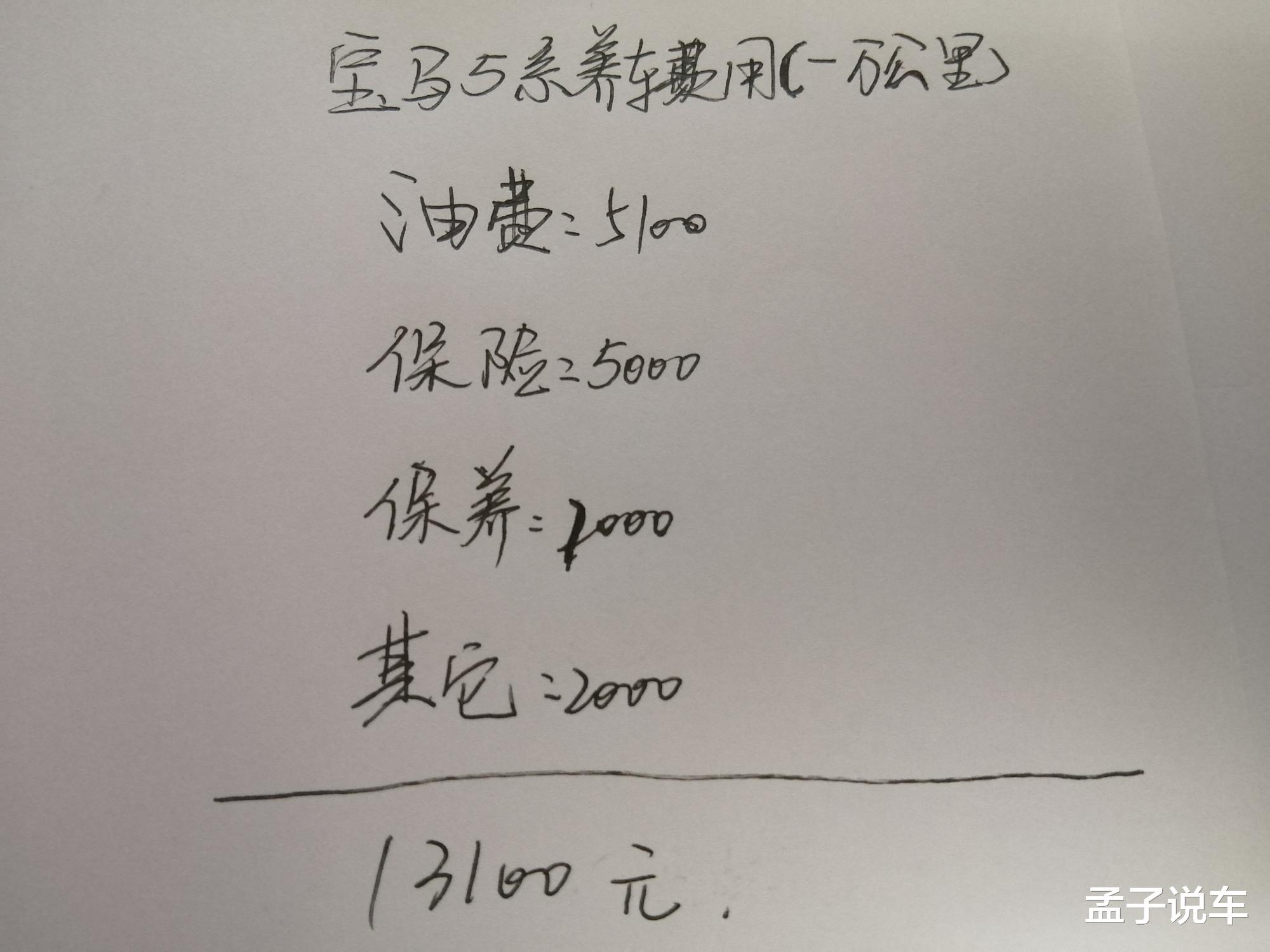 『宝马5系』我哥宝马5系要送给我，我月薪4500，能养得起吗？