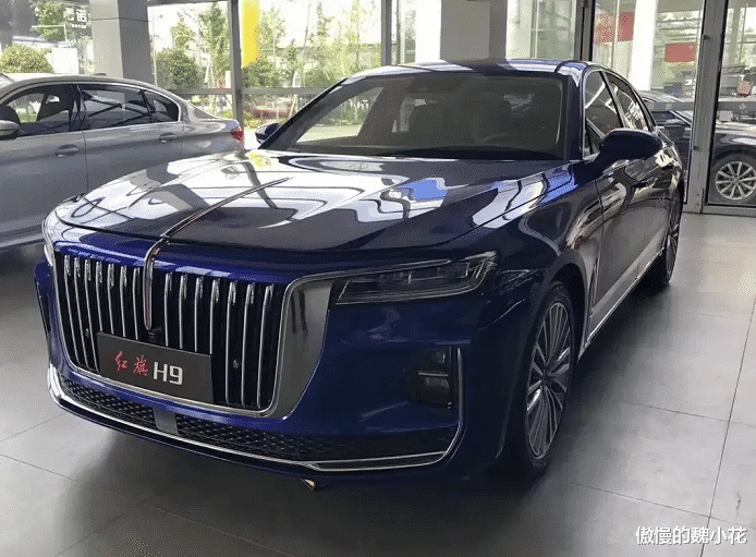 红旗h9■首辆“红旗H9”蓝色版到店,标配空气悬挂+CDC减震系统,下月上市!
