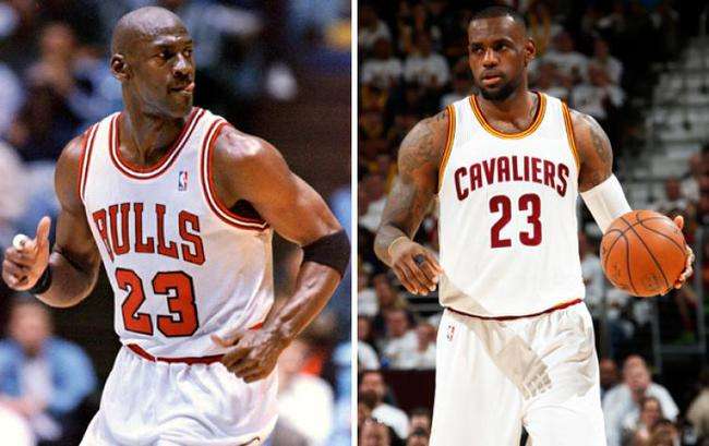 迈克尔·乔丹▲27岁的乔丹，27岁的詹姆斯，27岁的卡哇伊，差距令人意外