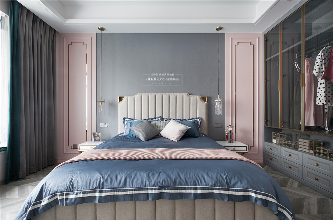 |200平美式轻奢婚房,前卫而精致,满满的小资情调