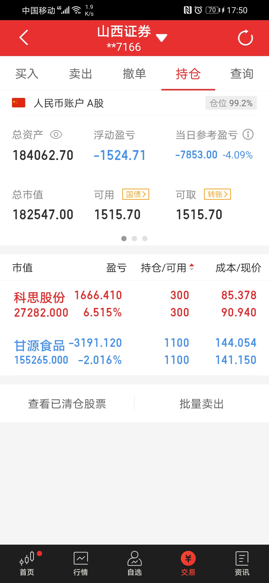 短线|散户记录翻倍的账户8.24