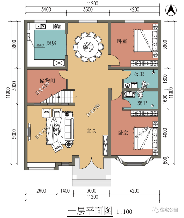 |精选图库：20套农村美式风格户型图