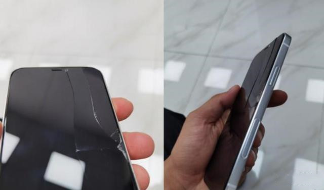 iphone12|iPhone12Pro全网首碎，屏幕裂出长方形，看着都让人心疼