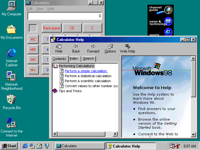windows 98(1998年6月)