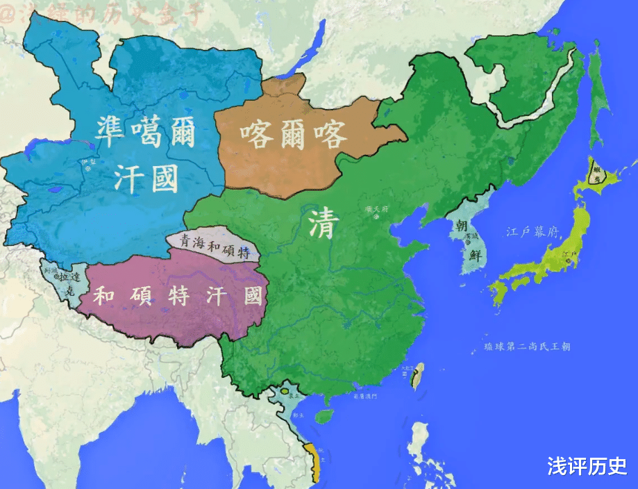 日军|通过地图，带你看中国元明清三朝的疆域变迁，知晓落后就要挨打