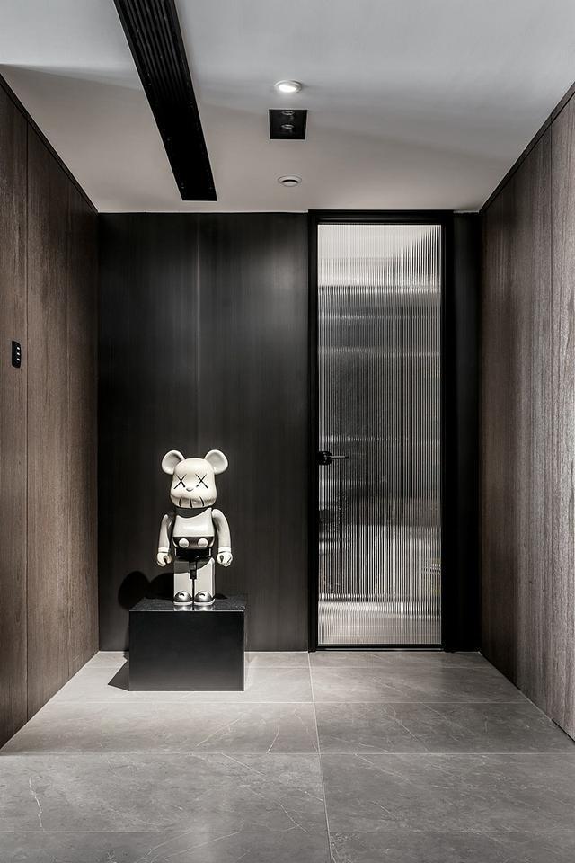 【】150㎡极简轻奢装修案例,木饰面搭配石材,满满的高级感