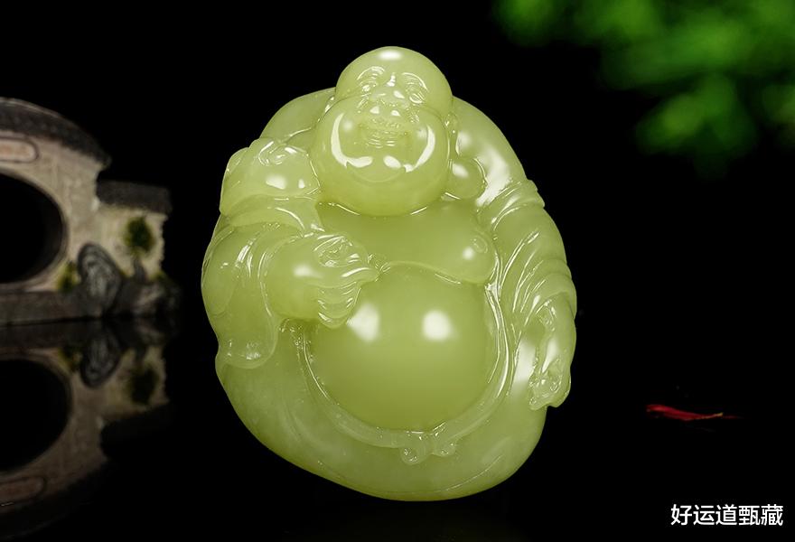 黄口|和田玉黄口料浑厚油润，光泽柔和，广义黄口料与狭义黄口料的区别