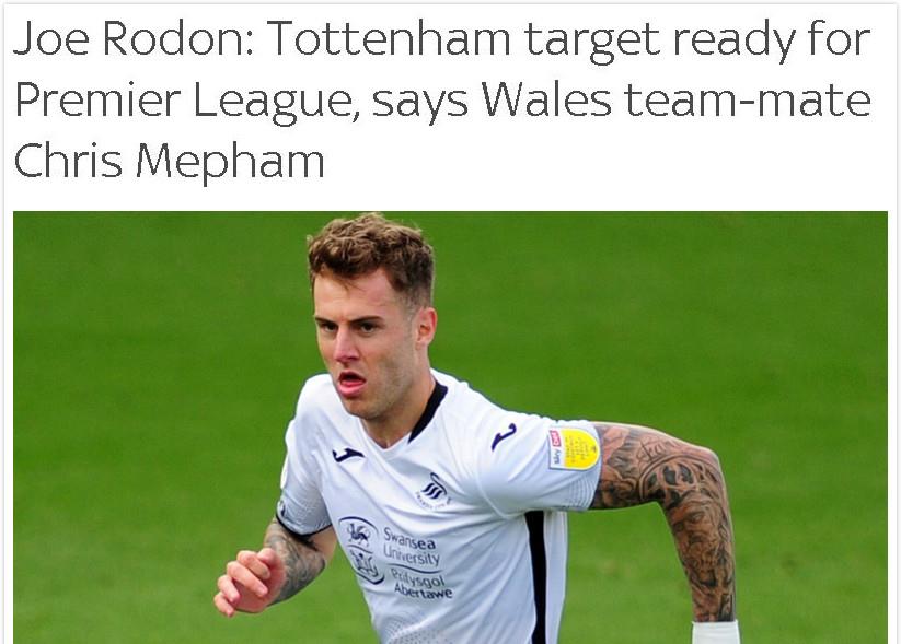 广州富力|队友力挺罗顿去热刺：他具备了英超中卫的所有优点 是很棒的天才