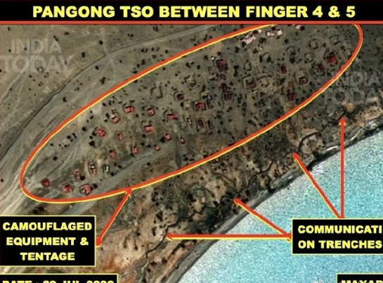 印度|卫星拍到班公湖震撼一幕，印军指挥官怒不可遏，俄：差距实在悬殊