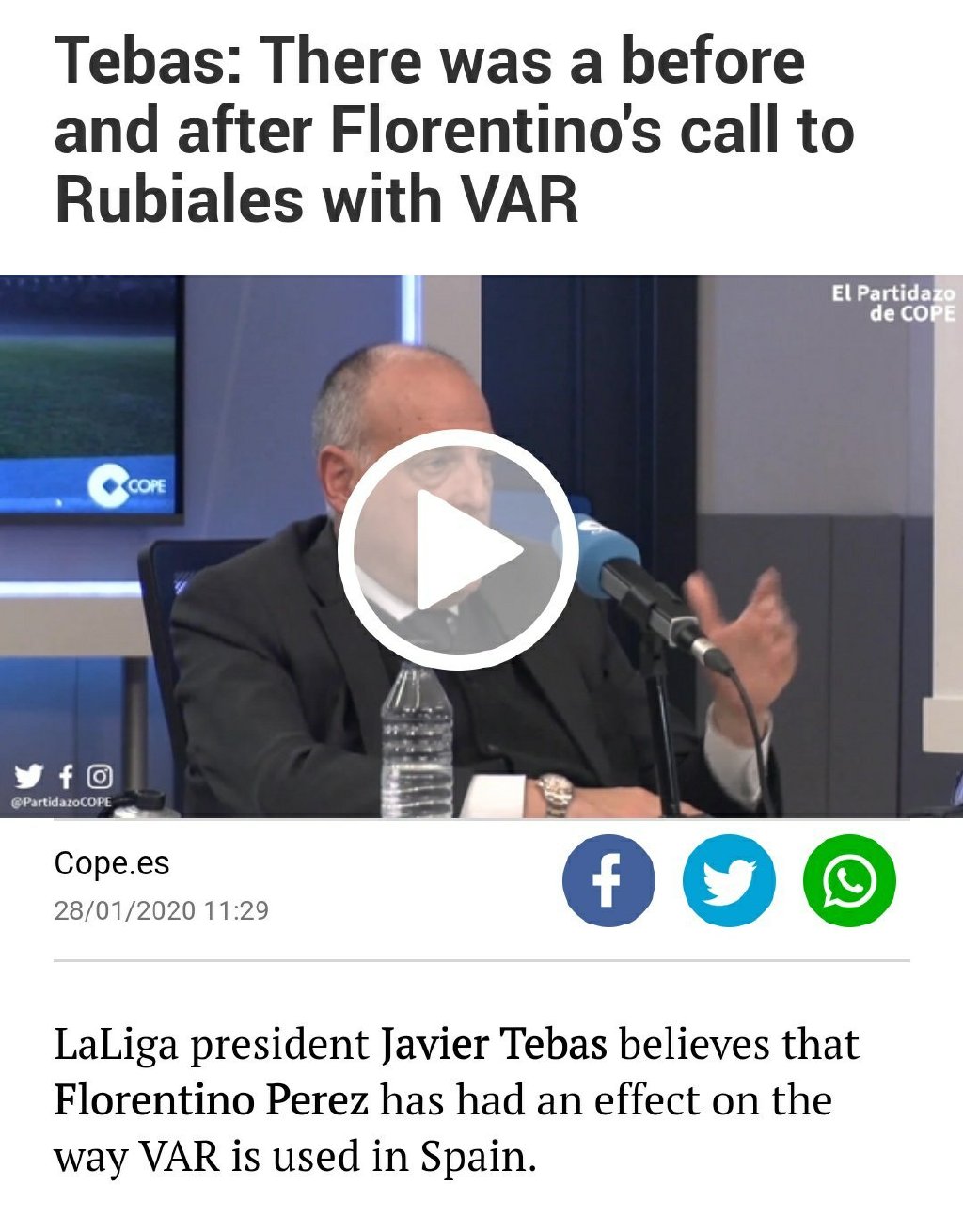 [西甲]破案了！西甲联盟认为皇马影响VAR判罚，巴萨若丢冠太冤了！