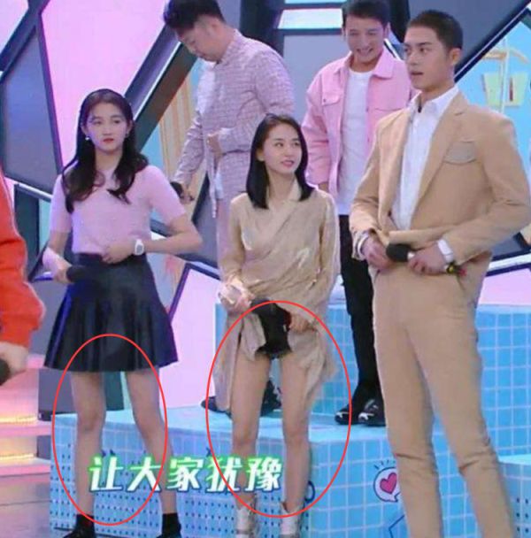#王子文#关晓彤体重90斤，王子文体重80斤，看到两人同框后的腿：这怎么解释？