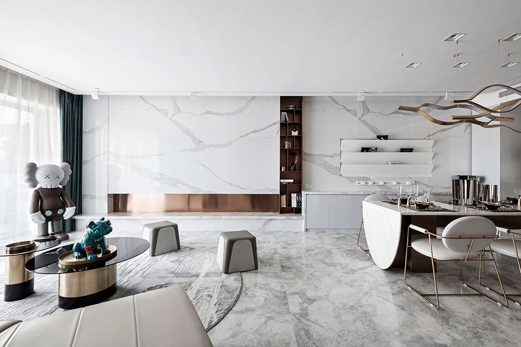 「」188㎡简洁大平层，格调十足的艺术家