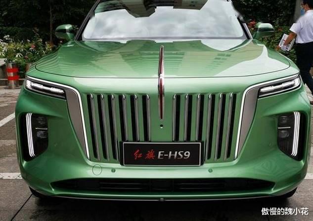 别克君威|绿色版“红旗E-HS9”抵达4S店,水晶档杆+流媒体大屏,颜值爆表!