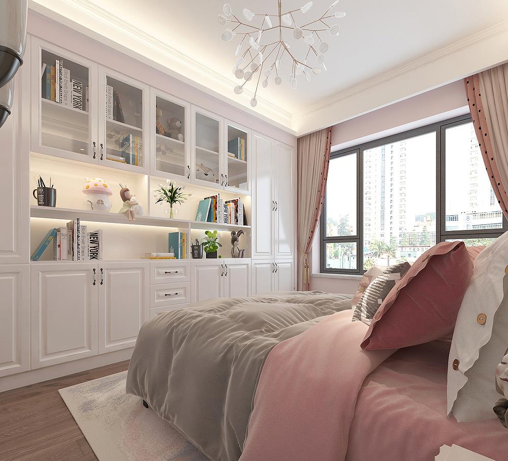 『』90后年轻夫妻的美式混搭风格装修，125平米三房，时尚前卫又雅致