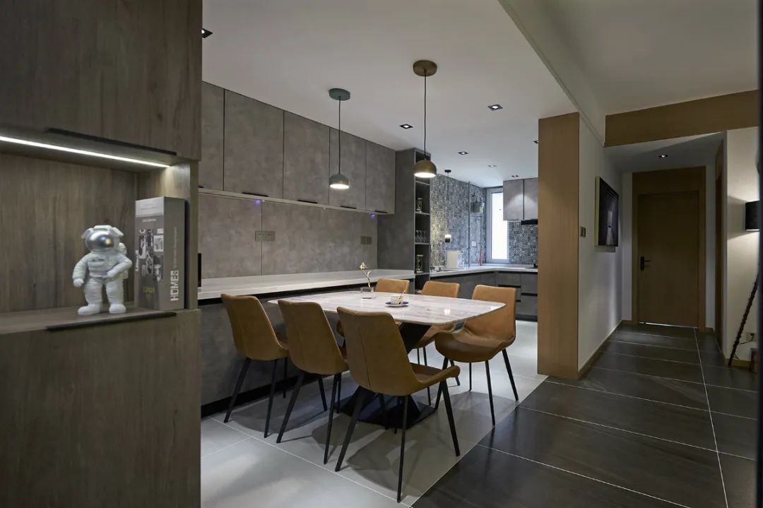 @120㎡现代简约，昏暗的高级灰，年轻舒适的居家感