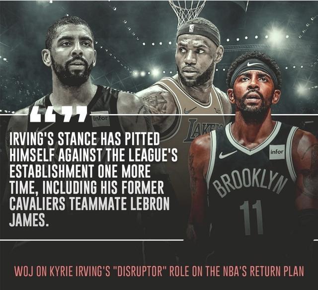 凯里·欧文：NBA大地震！欧文组织百人对抗詹皇，湖人内部分裂，勒布朗成输家