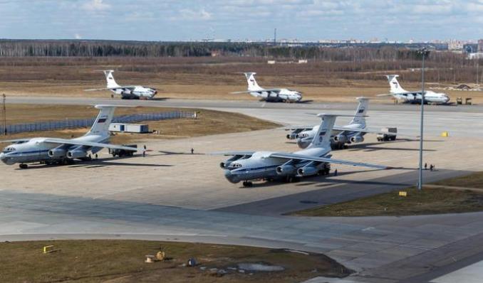 俄军@这才是大国实力！14架大飞机驰援意大利，精锐防化部队首次出动