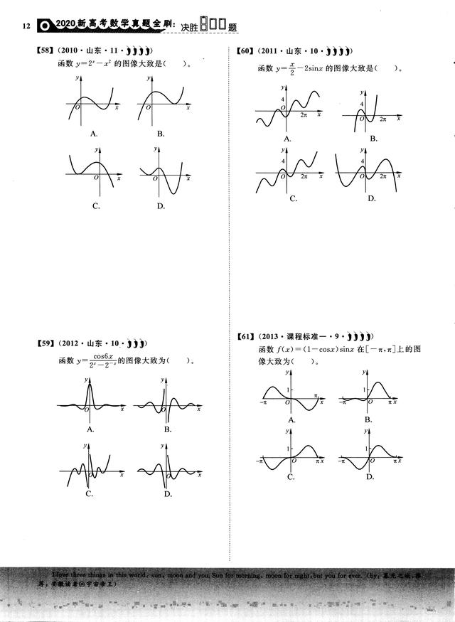 #数学#清北博士整理：2020数学决胜800题，十二章新高考真题，赶快收藏