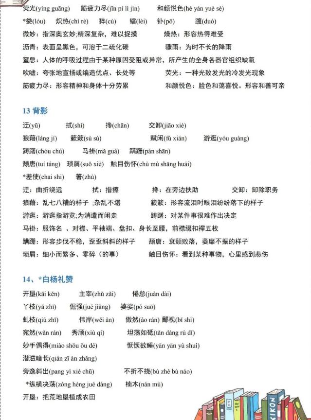 中小学|初中语文：基础知识考点大全，考点全囊括，掌握成绩稳上120