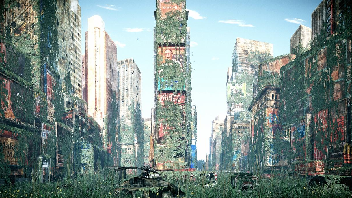 |假如有一天人类消失了,地球会变成啥样?看了模拟图真的很壮观