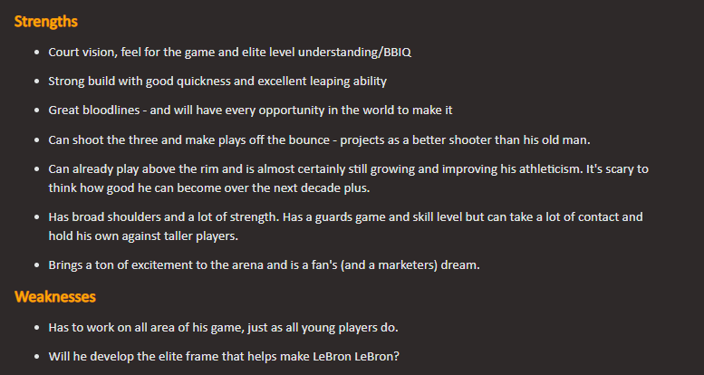 #勒布朗·詹姆斯#揭密：詹姆斯儿子天赋真的很差？进不了NBA？我：他即将继承王座