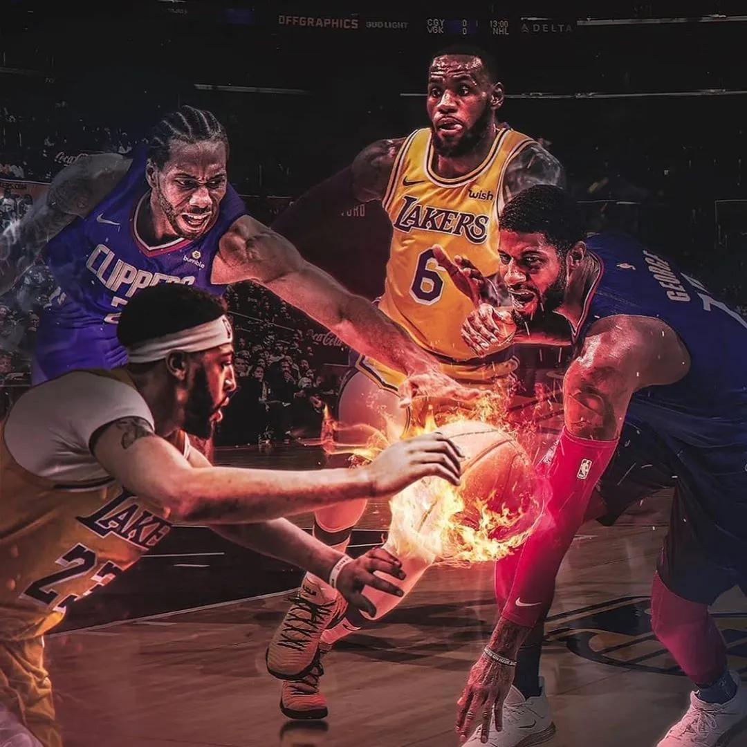 湖人队：湖人直接进季后赛！复赛首场对阵快船，NBA对阵表出炉了