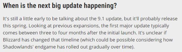 魔獸世界：9.1要來瞭？設計師暗示4月更新，或成最神秘版本-圖2