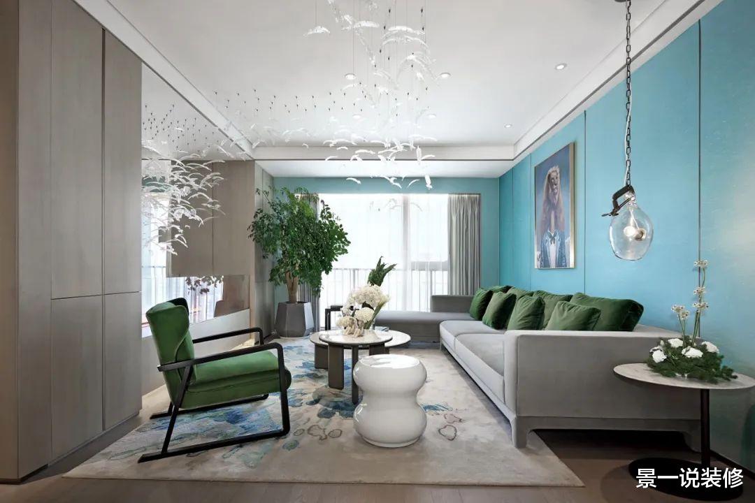 |客厅背景墙用这种颜色，太好看了，比墙纸好太多！