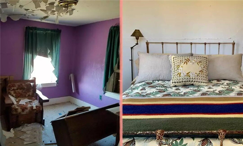 夫妻俩买郊区荒宅,竟用二手货爆改度假屋,朋友来了都不想走!