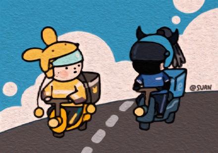 美团|美团、饿了么开启头盔皮肤大战，不料被同人盯上，奇怪的cp增加了