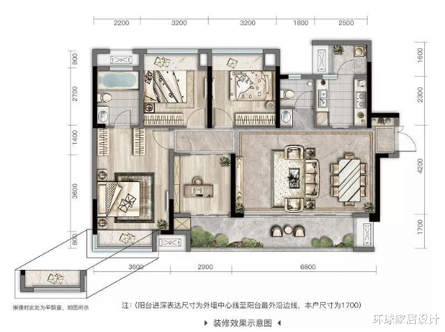 飘窗|7大爆点！这样的140㎡现象级完美四房，能得到市场的认可吗？