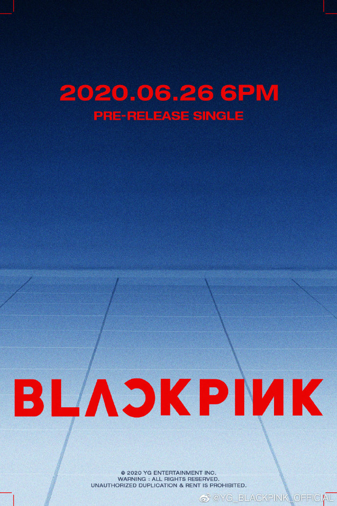 [blackpink]BLACK PINK公开回归单曲名字以及预告照！！！