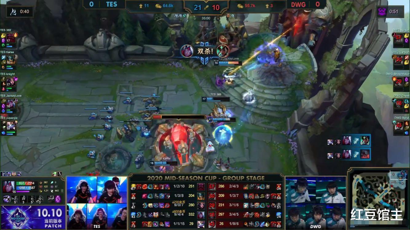 「tes战队」季中杯最秀操作诞生!Knight打破质疑拯救TES,JKL屡次暴毙却立功