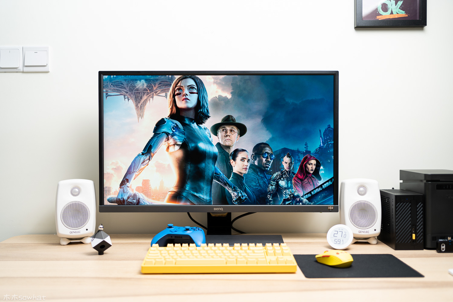 hdr|32寸+4K+HDR10，大屏搭配迷你主机搭建极简桌面