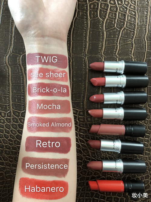 「口红」MAC热门款口红安排上了！16支子弹头口红试色分享